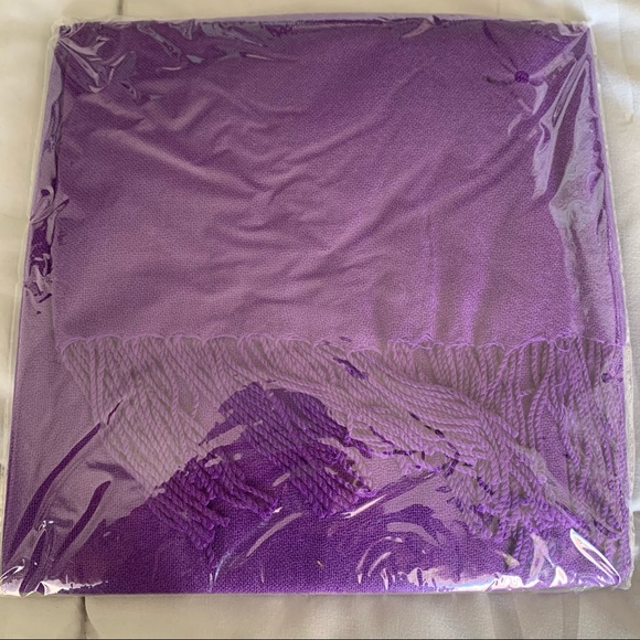 NWT Naturally Knotty 💯 Merino Wool Scarf - Purple - Picture 3 of 5